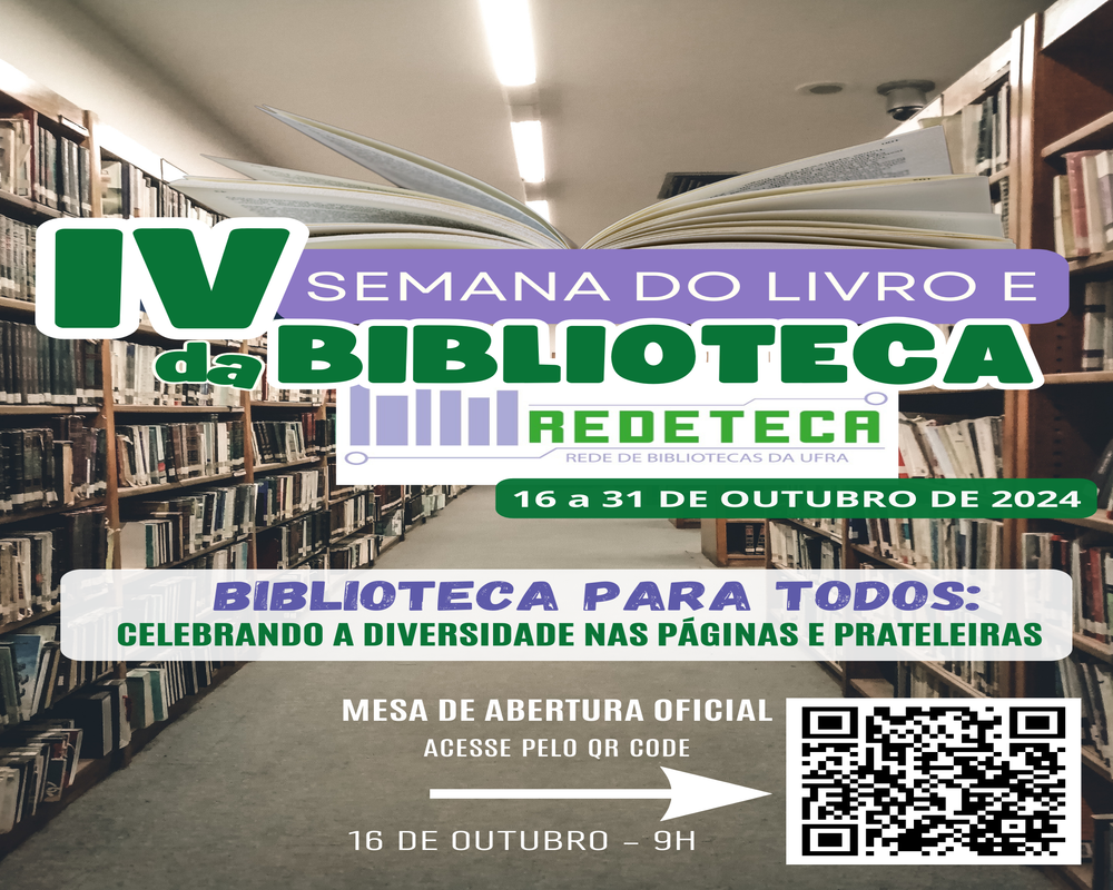 IV Semana do Livro e da Biblioteca 2024 - Convite